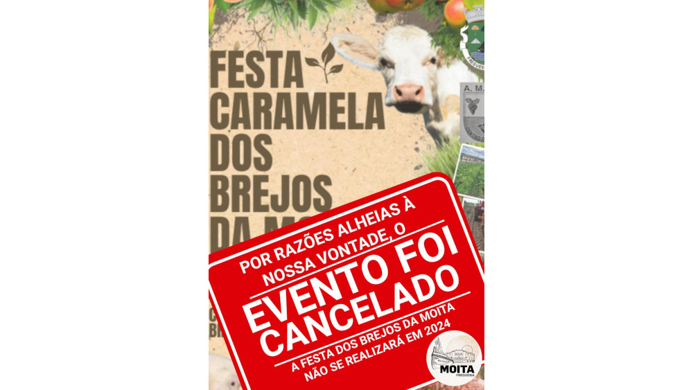 Festa Caramela dos Brejos da Moita não se realizará